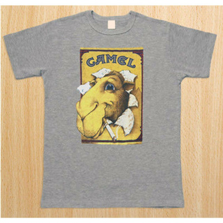 Korean style Vintage Rare 1980S Heather big size male tops Joe Camel Cigarettes 100% cotton gildan tops Wild Grey Mens