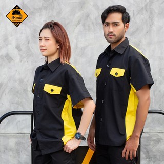 HEROSAFETY เสื้อเชิ๊ตแขนสั้น รุ่น AUTO มีให้เลือก 14 สี  มีไซส์ (S - 2XL) รอบอก 40-48 นิ้ว สีดำ