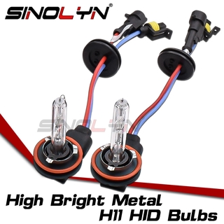 Sinolyn H11 HID หลอดไฟซีนอน เลนส์ไฟตัดหมอก 3000K 5500K 6000K 12V 35W แบบเปลี่ยน สําหรับรถยนต์