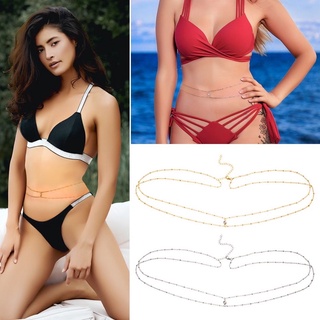 สายคล้องเอว โซ่รัดเอว 2 ชั้นแบบใหม่ล่าสุด ใส่กับบิกินี sexy ผุดๆพร้อมส่ง