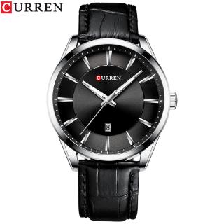 CURREN Black Gold Fashion Casual Quartz Watch Man Watch Leather Strap Business Military Wrist Watches Clock Male