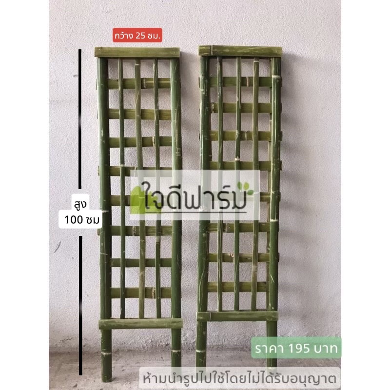 ค้างไม้เลื้อย,ค้างดอกไม้,ค้างผัก ค้างไม้ไผ่อเนกประสงค์ ขนาด 100x25ซม 2ชิ้นราคา195บาท✅ไม้เเข็งแรงคงทน