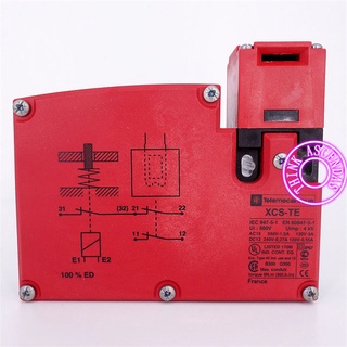 Qq ใหม่ ของแท้ สวิตช์นิรภัย สีแดง XCS-TE XCSTE7511 XCS-TE7511 XCS-TE XCSTE7512 XCS-TE7512