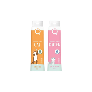 O2 Shampoo แชมพูแมว Cat หรือ Kitten หรือ Premium Cat กำจัดยีสต์และราแมว หอมหลายวัน สำหรับลูกแมวและแมวขนยาว