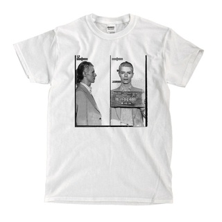 เสื้อยืดแขนสั้น คอกลม ผ้าฝ้าย 100% พิมพ์ลาย David Bowie Mugshot แฟชั่นสําหรับผู้ชาย