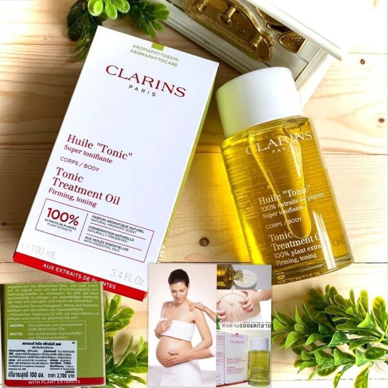 CLARINS Huile Tonic Body Treatment Oil ขนาด 100ml.