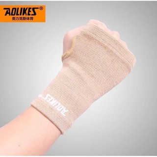 AQLIKES FABRIC WRIST SUPPORT ผ้าสวมข้อมือลดปวดระหว่างข้อมือ เนื้อผ้ายืดใส่สบาย ระบายอากาศ ใช้คู่กับครีมน้ำมันแก้ปวดได้ จ