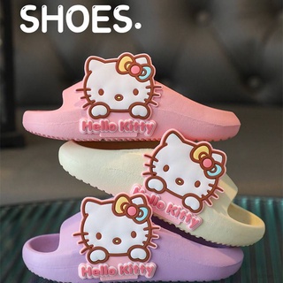 Sanrio รองเท้าแตะ ลาย Hello Kitty น่ารัก แฟชั่นฤดูร้อน สําหรับเด็กผู้หญิง