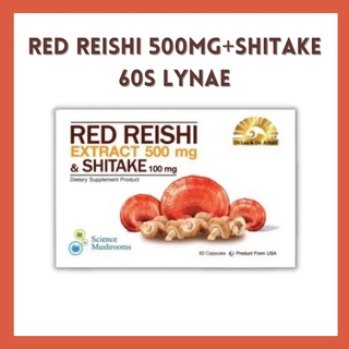 Red Reishi Extract 500 mg &amp; Shitake 100 mg. 60 capsules Dr.Lee &amp; Dr.Albert 60แคป 3415