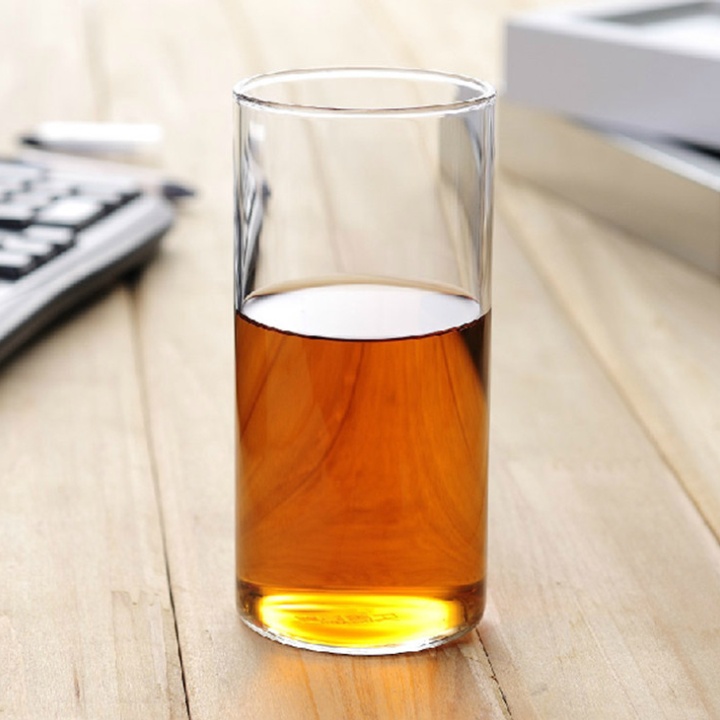 แก้วนมทรงกลม Borosilicate Glass Milk Glass round Straight ขนาด 250 ml.