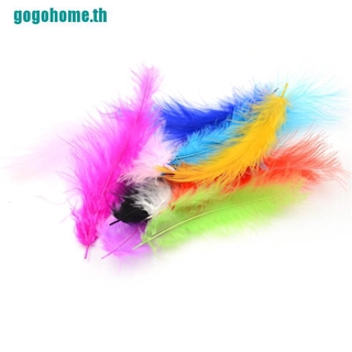 【gogohome】ขนนก 10-15 ซม. 4-6 นิ้ว สําหรับเจ้าสาว งานแต่งงาน 100 ชิ้น