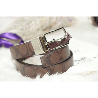 Coach belt พร้อมส่ง ลายc รุ่นหัวเจาะคะ