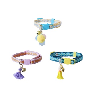 KAFBO Safety collar- Pom New Collection ปลอกคอนิรภัยแมว สร้อยคอ ปลอกคอ ปอมปอม ปลอกคอแมว สร้อยคอแมว ปลอกคอกระพรวน