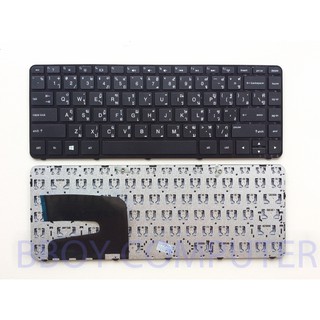 HP Keyboard คีย์บอร์ด HP Pavilion 14-N 14-R 14-E 14-D HP 240 G2, 245 G2 248-G1 246-G2 340-G1 345-G2 G14-A000 ไทย อังกฤษ