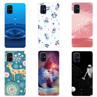 Soft Silicone For Samsung Galaxy M51 Case TPU Painted Back Cover For Samsung M51 M 51 Casing