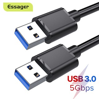 Essager USB Extender Cable Type A Male USB 3.0 Extender for Radiator Hard Drive Webcom USB3.0 Extension Cable Adapter