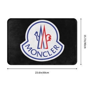 Moncler Logo (2) พรมเช็ดเท้า กันลื่น ดูดซับน้ํา แห้งเร็ว สําหรับห้องน้ํา ห้องครัว ทางเข้า