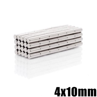 5ชิ้น แม่เหล็ก นีโอไดเมียม 4x10มิล ทรงกระบอก 4*10มิล Magnet neodymium 4x10mm แม่เหล็กแรงสูง 4*10mm แรงดูดสูง แม่เหล็ก