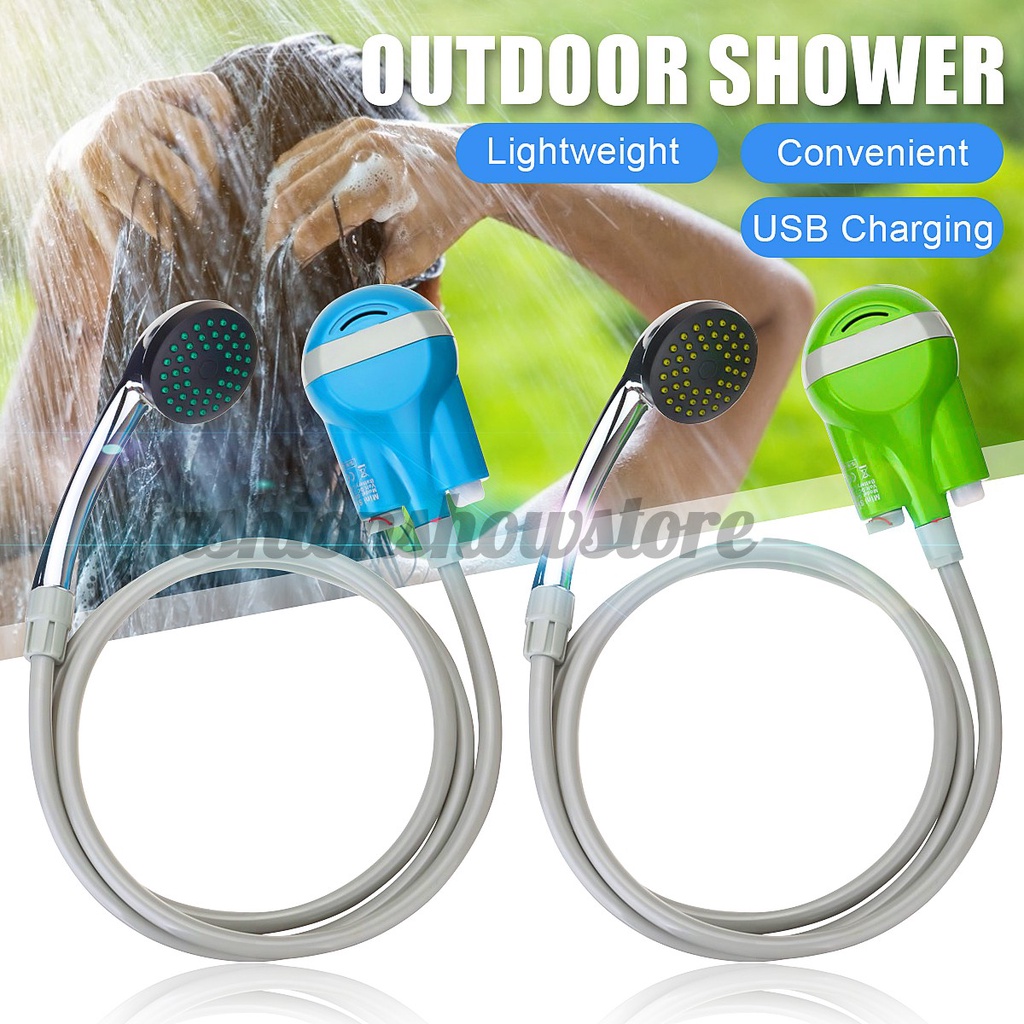 MECO Portable Outdoor Camping Shower Hiking Travel Handheld Battery