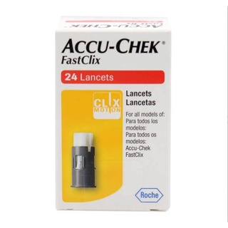 ACCU-CHEK แอคคูเช็ค เข็มเจาะน้ำตาล 24ชิ้น/กล่อง