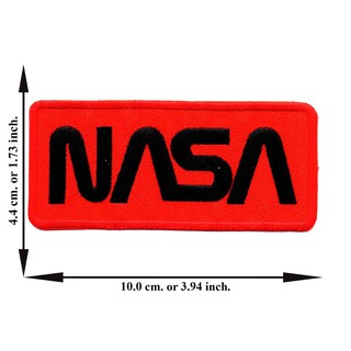 ตัดรีด ตัวรีดติดเสื้อ อาร์มปัก ติดเสื้อปัก ปักเสื้อ DIYลาย NASA สี่เหลี่ยม1