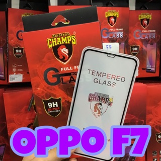 CHAMPS กระจกกันรอยเต็มจอแบบใส รุ่นOppo F7