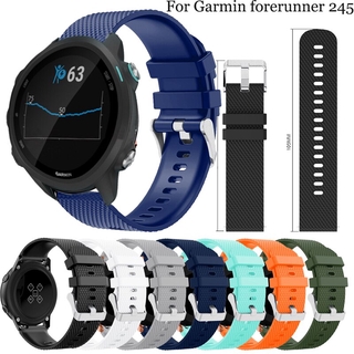 สายนาฬิกาข้อมือซิลิโคน 20 มม. สําหรับ Garmin Forerunner 245 Forerunner645 vivoactive 3 vivomove HR