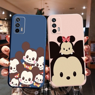 เคสโทรศัพท์มือถือ ขอบสี่เหลี่ยม ลายมิกกี้ เมาส์ สําหรับ OPPO A16 A94 A53 A15 A12 AX7 A52 A72 A92 A74 A54 5G