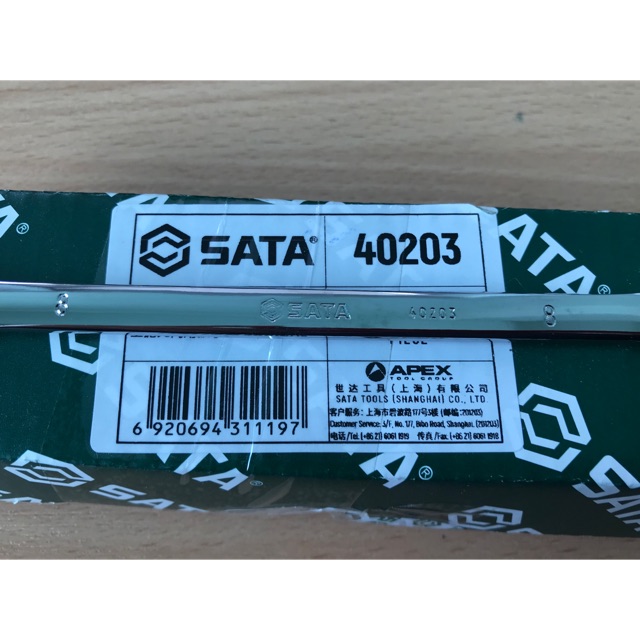 SATA ประแจแหวนข้างปากตาย ขนาด 8 mm. รหัส 40203
