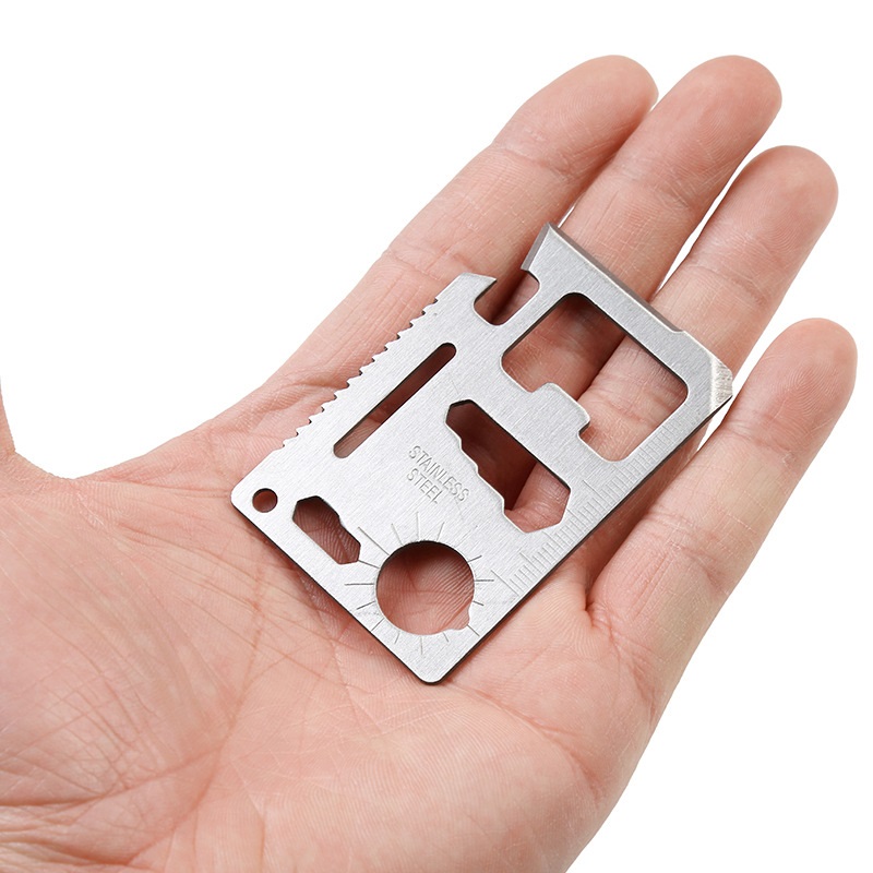 🔥พร้อมส่ง🔥การ์ด การ์ดอเนกประสงค์ Multitool 11 in 1 ขนาดบัตร ATM SP สแตนเลส พกพาสะดวก ใช้งานง่าย สินค้าในไทย - รูปที่ 5