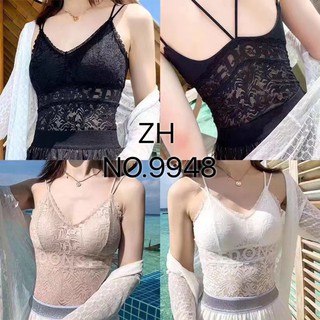 บราลูกไม้ สายเดี่ยวโชว์หลัง New ZH.9948