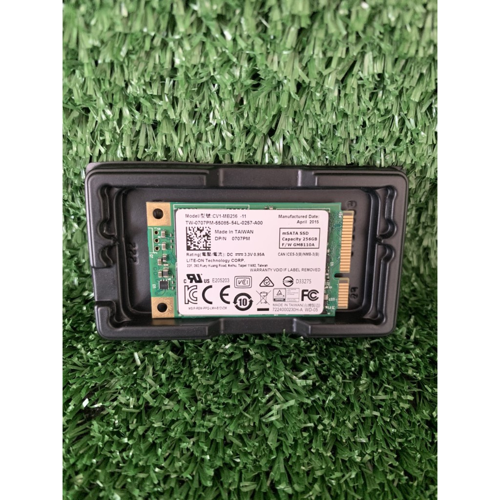MSATA SSD 256GB (เอ็มซาต้า)  LITE-ON CV1 Series ไร้แบด ไร้สีเขียวๆ มือสอง สภาพสวยมาก ประกันร้าน 1 เด