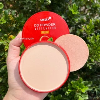 แป้งดีดีแตงโม SPF35 [Sakura DD Powder Watermelon] แป้งพัฟ แป้งอัดแข็ง No.1795