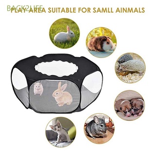 BACK2LIFE Breathable Pet Cage Portable Fence Playpen Hedgehog Yard Waterproof With Zippered Cover Outdoor Chinchilla Cat Tent/Multicolor