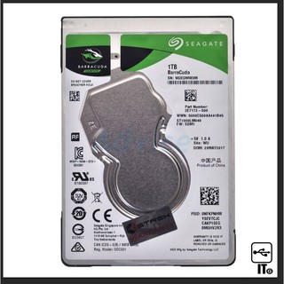 1 TB HDD (NOTEBOOK) SEAGATE BARRACUDA (5400RPM, SATA-3, ST1000LM048) ประกัน 2*2*0  ฮาร์ดดิสก์โน๊ตบุ๊ค ประกัน 2*2*0