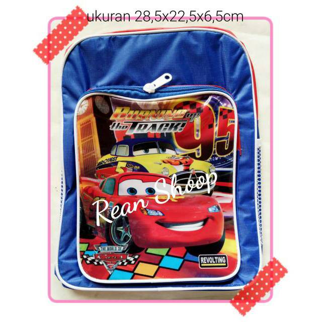 PAUD TK PG play group กระเป๋าเป้โรงเรียนพร้อมตัวละครในรถยนต์