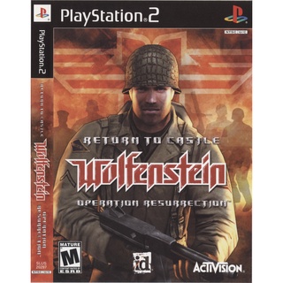 แผ่นเกมส์ Return to Castle Wolfenstein Operation Resurrection PS2 Playstation 2 คุณภาพสูง ราคาถูก