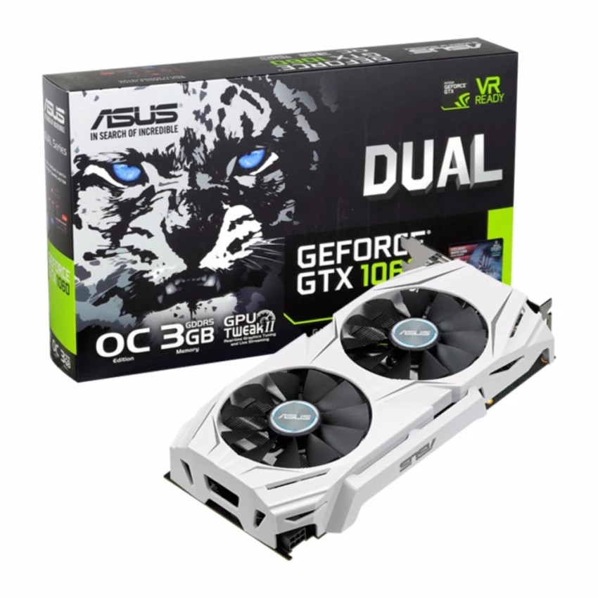 ASUS GeForce GTX 1060 3gB Dual-fan OC Edition VR Ready ประกัน 3 ปี