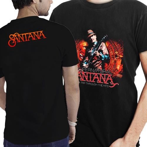 เสื้อยืดครอปเสื้อยืด พิมพ์ลาย Carlos Santana Supernatural 2 ด้าน สําหรับผู้ชาย และผู้หญิงS-5XL