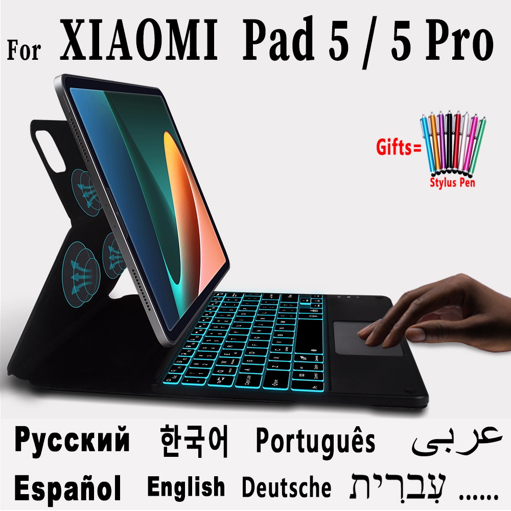 Keyboard Case For Xiaomi Pad 5 Pro 11 Case support Bluetooth Keyboard Cover XIAOMI Mi Pad 5 Mi Pad 5