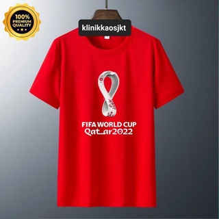 เสื้อยืดคอกลมเสื้อยืด พิมพ์ลาย FIFA WORLD CUP 2022 QATAR - TSHIRT WORLD CUP QATAR TYPE 1S-4XL