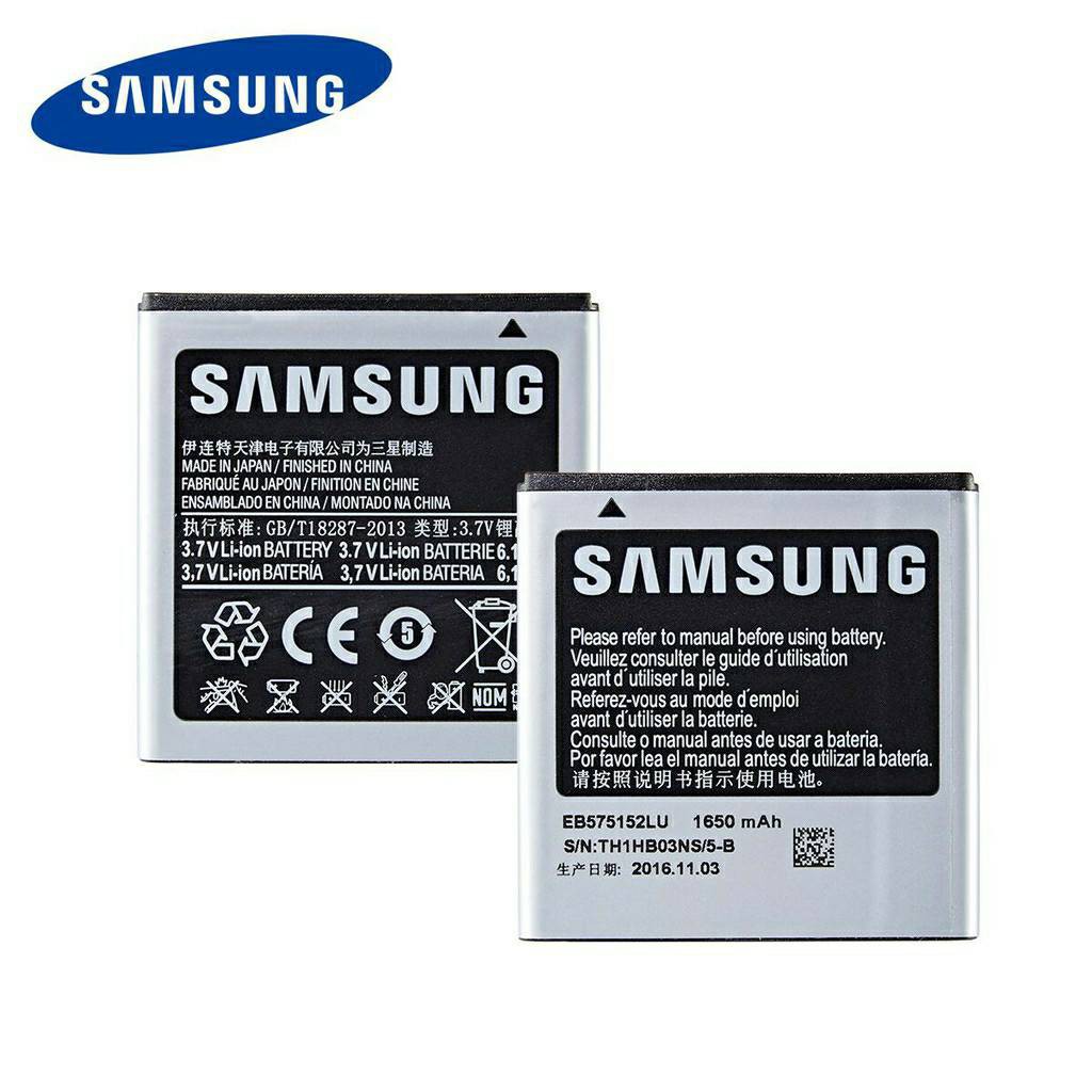แบตเตอรี่ Samsung Galaxy S I9000 I9001 I9003 I589 I8250 I919 D710 I779 i9105 EB575152LU EB575152VA/VU 1650