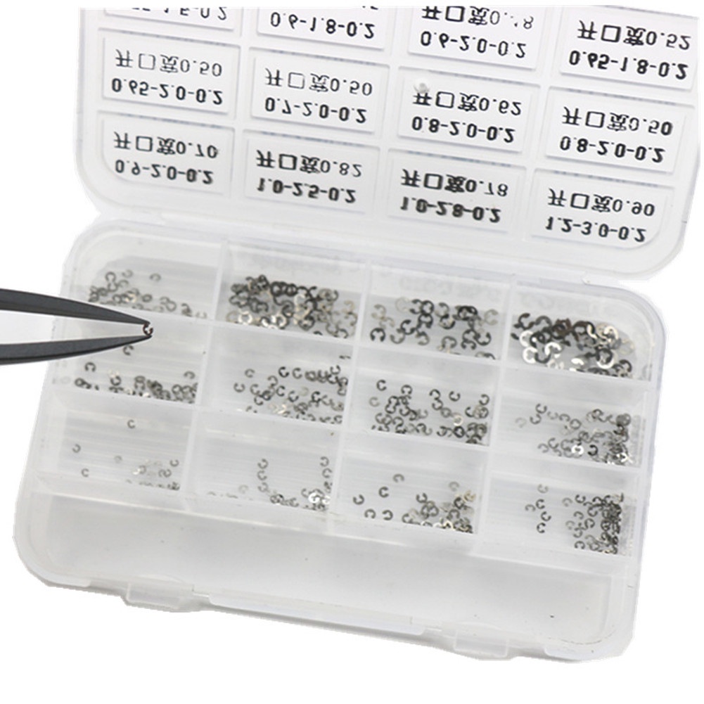 ชุดแหวนสลัก สเตนเลส 12 แบบ สําหรับซ่อมแซมนาฬิกาข้อมือ 360 ชิ้น