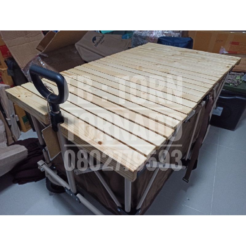 ท๊อปไม้รถเข็นColeman