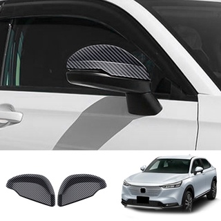 Car Carbon Fiber Rearview Cover for Honda HR-V Vezel 2021 2022