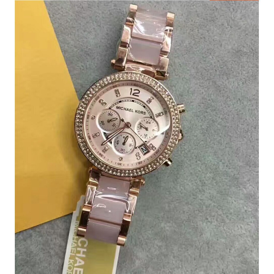 Michael Kors MK Parker Mini Multi-Function Ladies Watchนาฬิกาแบรนด์เนม ...