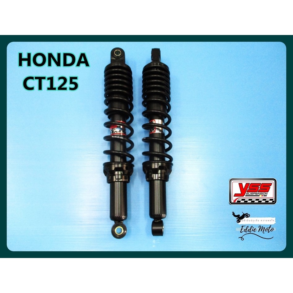HONDA CT125 (2020) -- SPRING REAR SHOCK "YSS" BLACK (365 mm) // โช๊คหลัง สปริงโช๊ค YSS ของแท้ สีดำ