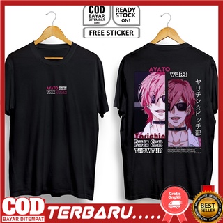 T-shirt เสื้อยืด พิมพ์ลายอนิเมะ DISTRO AYATO YURI YARICHIN CLUB TAKASHI YUU KASHIMA TAMURA FUJISAKI สไตล์ญี่ปุ่น สําหรับ