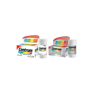 DUO PACK CENTRUM DIETARY SUPPLEMENT 30TABS and CENTRUM SILVER 50+ DIETARY SUPPLEMENT 30TABS เซนทรัม ผลิตภัณฑ์เสริมอาหาร 30 เม็ด และเซนทรัม ซิวเวอร์ 50+ ผลิตภัณฑ์เสริมอาหาร 30 เม็ด