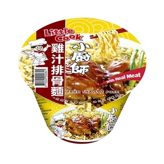 ลิตเติ้ลกุ๊ก บะหมี่กึ่งสำเร็จรูป รสขาหมูทอด ขนาด 150g/Little Cook Instant Noodle Fried Pork Flavour/ 南僑小廚師即食麵 雞汁排骨麵